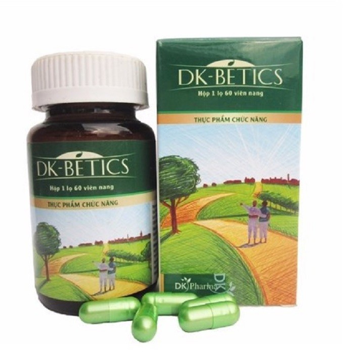 [HÀNG CHÍNH HÃNG] Viên Tiểu Đường Dây Thìa Canh DK BETICS - Hỗ trợ kiểm soát bệnh tiểu đường -DK Pharma - Lọ 60 Viên