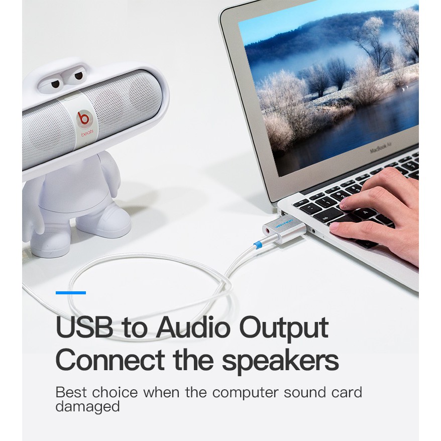 Đầu chuyển đổi USB to Sound VENTION VAB-S13 - Ben Computer