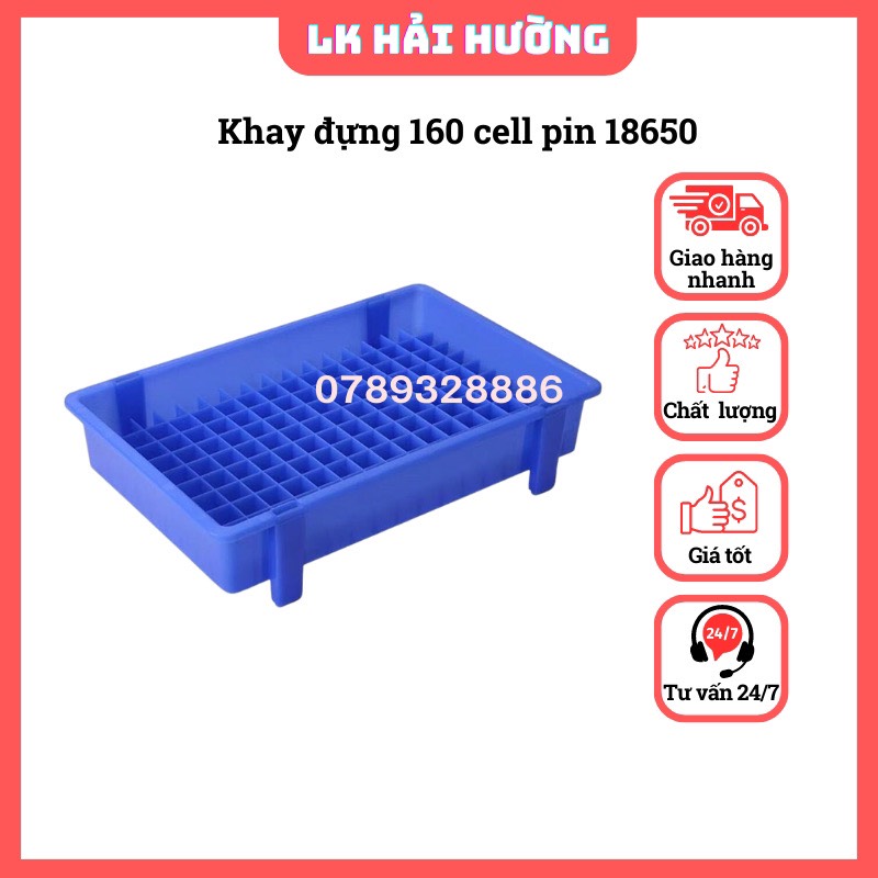 Khay đựng cell pin 18650, 21700 xếp gọn