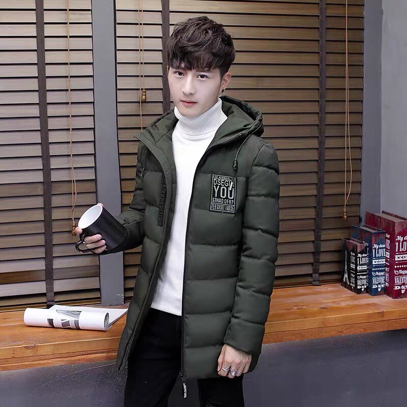 Áo Khoác Phao Nam Nữ Dáng Dài Nón Trùm Đầu Cao Cấp Thêu Logo Sang Chảnh Chất Vải Áo 3 Lớp Chằn Bông Chống Gió Lạnh Siêu Ấm Áp