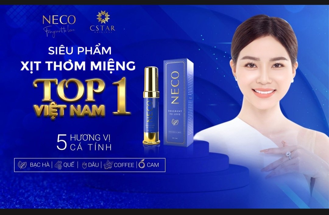Xịt Thơm Miệng Kháng Khuẩn Chống Dịch NECO.