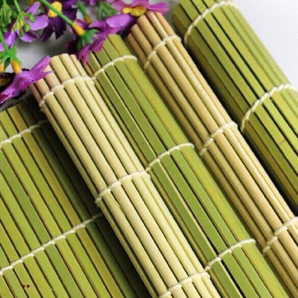 Mành Tre Cuộn Sushi Xanh