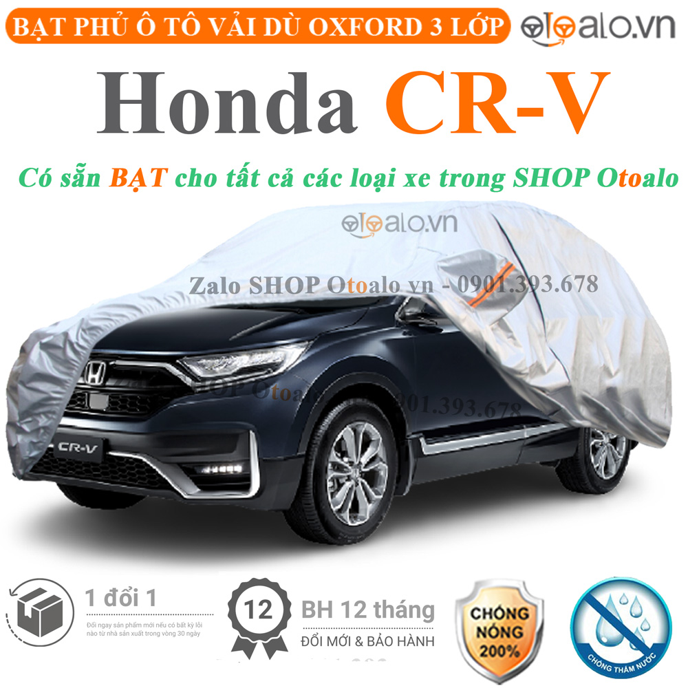 Bạt phủ xe ô tô Honda CRV chống nắng mưa 3 lớp CAO CẤP - OTOALO