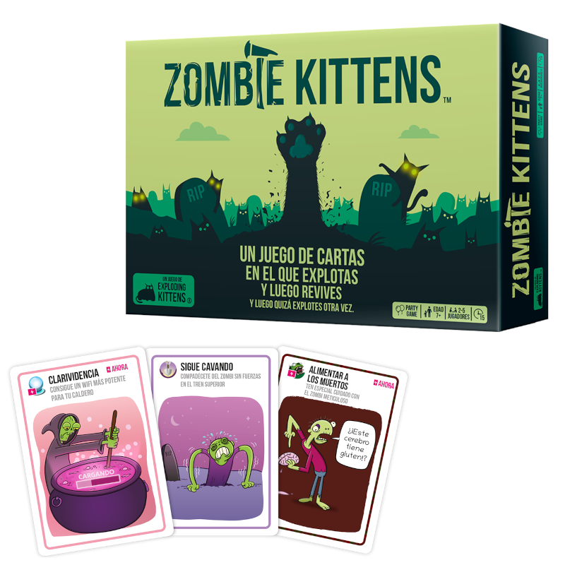 Mèo Nổ Zombie Việt Hóa - Boardgame Exploding Kittens tiếng việt (bản cơ bản)