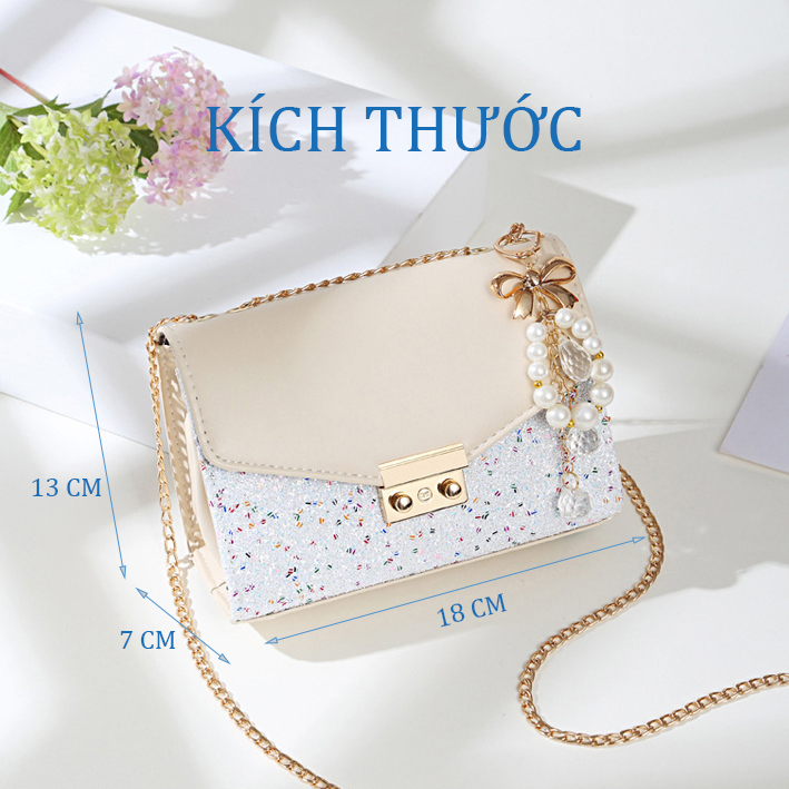 [HCM]Túi Đeo Chéo Khóa Bấm T28 Yellow