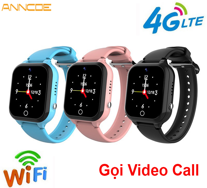 Đồng hồ thông minh trẻ em ANNCOE AC4G Gọi Video Call - Định Vị LBS+Wifi