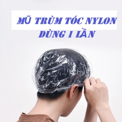 Túi 100 cái mũ trùm tóc ủ tóc dùng 1 lần tiện lợi- Bao trùm tóc, ủ tóc đa năng
