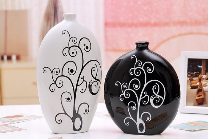 Bộ 2 bình gốm sứ A036