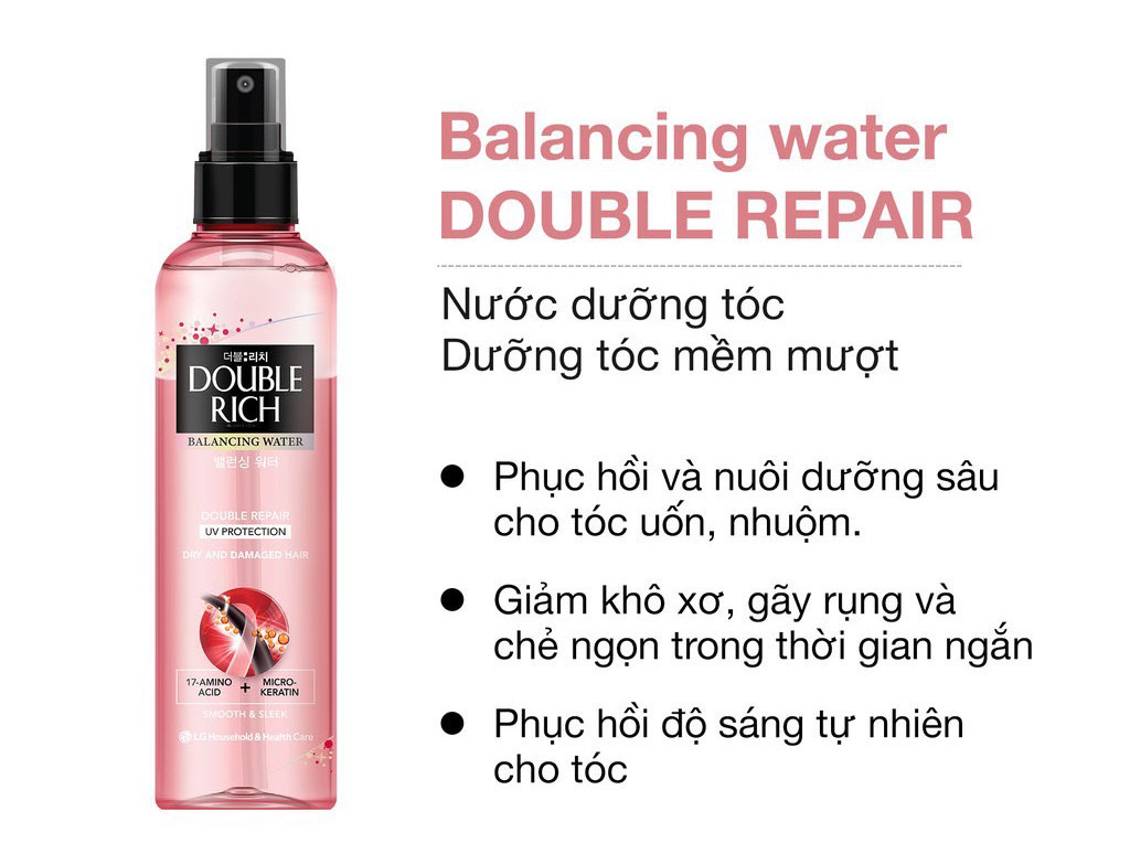 Nước Xịt Dưỡng Tóc Khô Sơ & Hư Tổn Double Rich 250ml