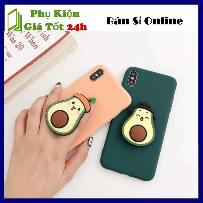 [HCM]⚡ Siêu Chắc ⚡ Giá Đỡ Điện Thoại Trái Bơ Hình Dễ Thương - Ring pop hình Trái Bơ - Giá đỡ điện thoại Pop Siêu Cưng