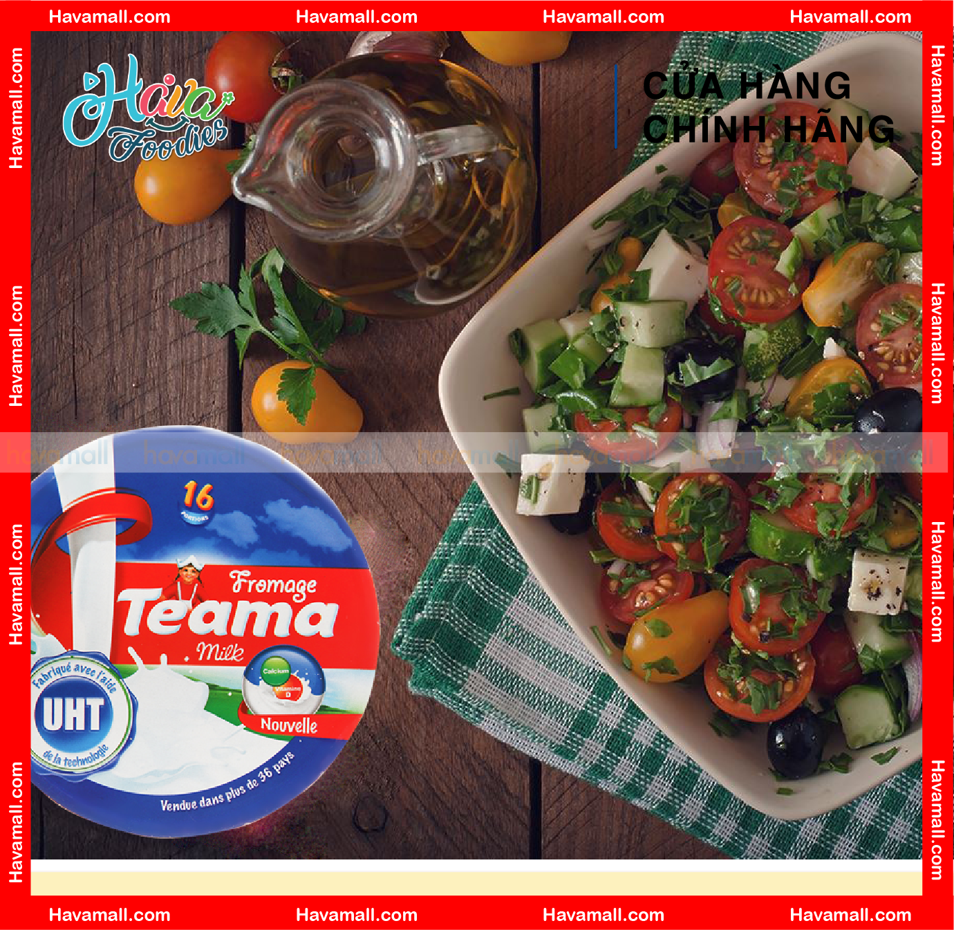 [HÀNG CÔNG TY NHẬP KHẨU] Phô Mai Teama - Teama Processed Cheese