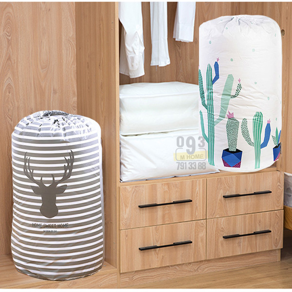 Combo 2 Storage Bags, Clothes Blanket Pillow Box Clothing Sweater Box Pouch Holder Organizer