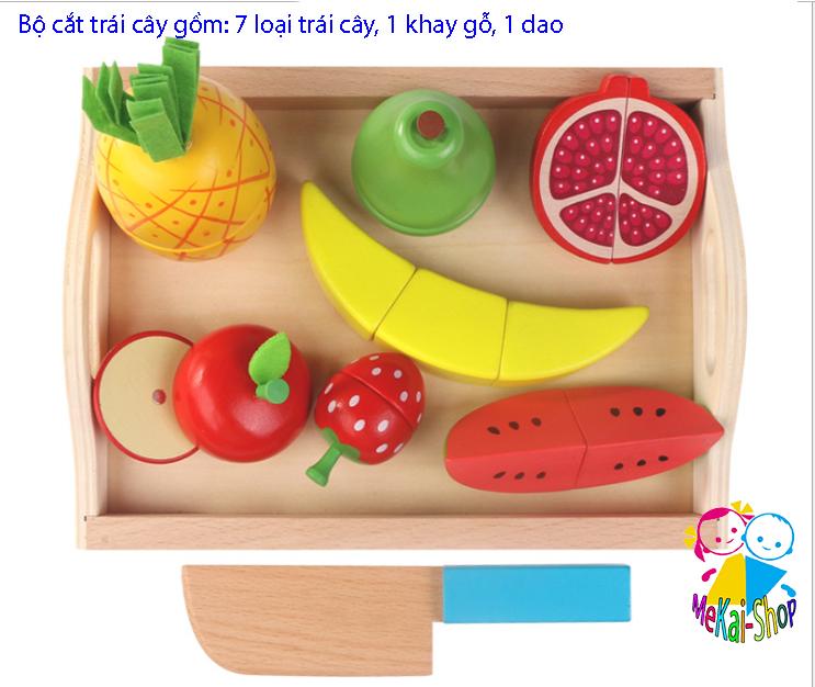 Đồ chơi Cắt hoa quả bằng gỗ