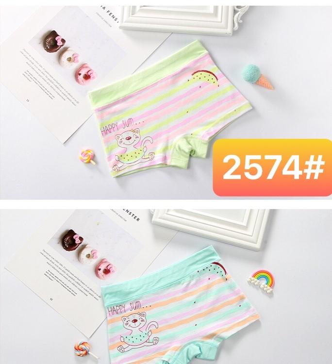 Combo 5 quần lót bé gái hình hoạt hình 2574 – Mềm mại, an toàn, dễ thương