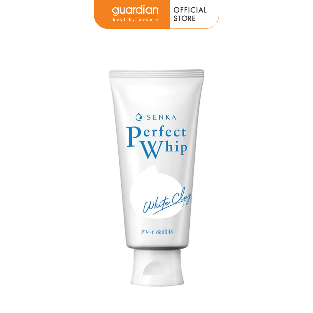 Sữa rửa mặt tạo bọt chiết xuất đất sét trắng perfect white clay senka 120gr
