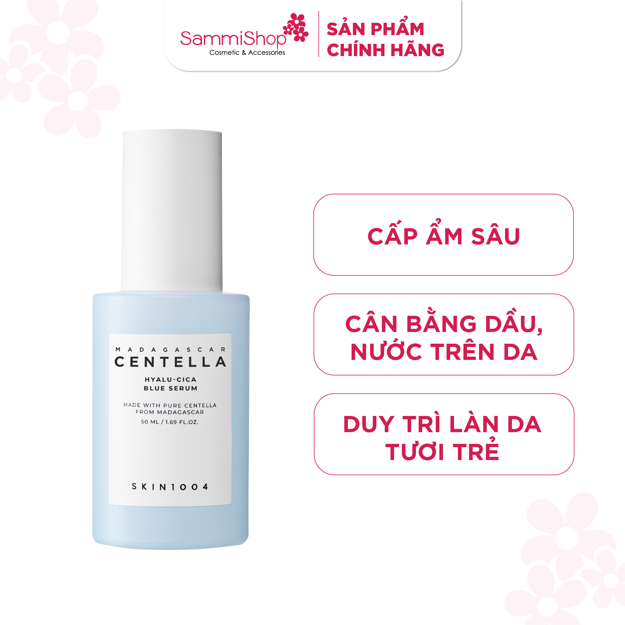 Skin1004 Tinh chất Madagascar Centella Hyalu-cica Blue Serum 50ml