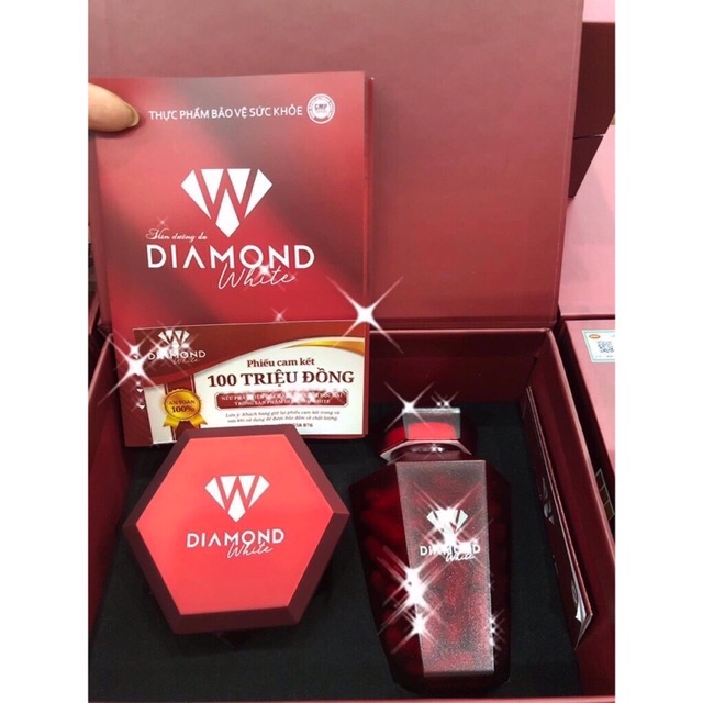 Viên uống trắng da Diamond White (chính hãng Nguyên Tem)