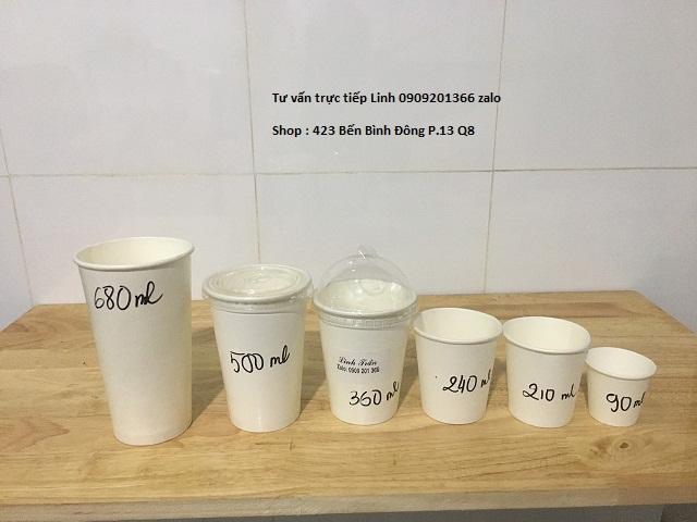 [HCM]LY GIẤY 500 ml - 16oz  (50 sản phẩm/1 túi)