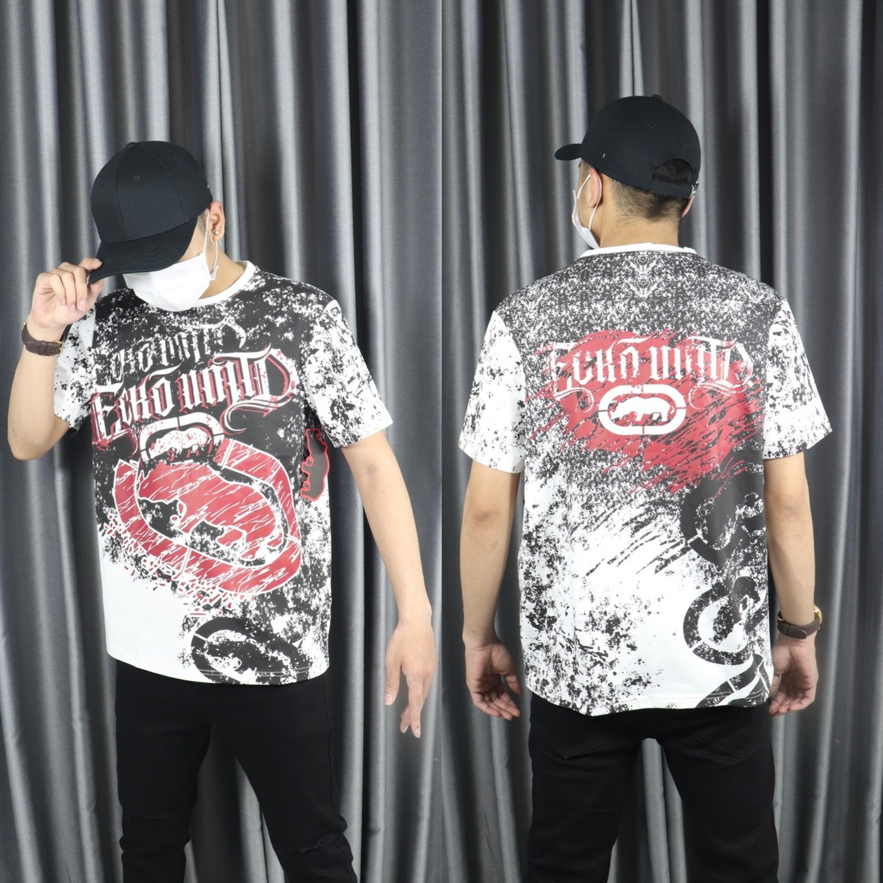 เสื้อยืดไทย thái full họa tiết full tem tag