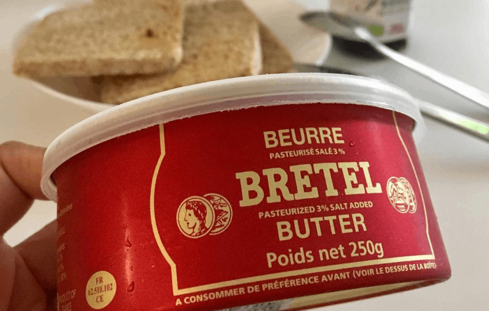 Date 12/25  Bơ Bretel Pháp / Bơ đồng tiền Pháp  250gr / Bretel Butter