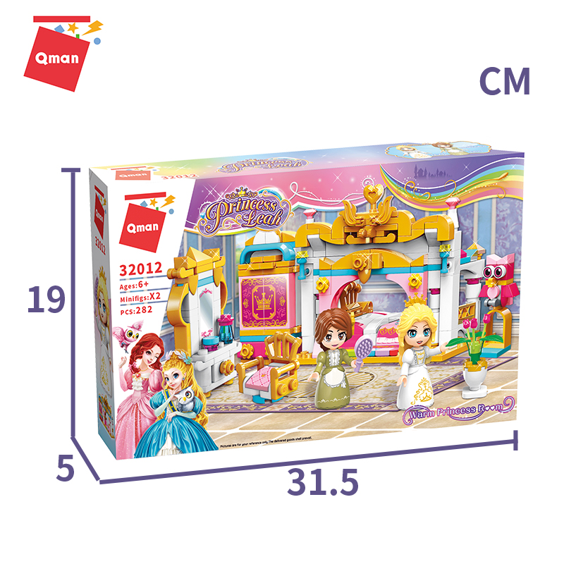 Đồ chơi lắp ráp xếp hình Qman 32012 - Căn phòng công chúa (282 mảnh ghép)