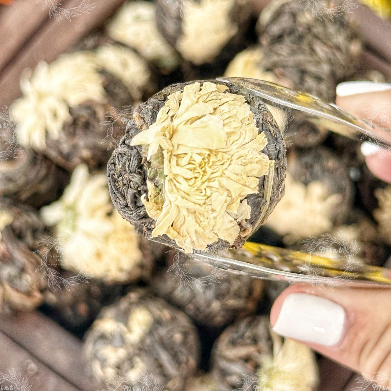 Trà phổ nhĩ hoa (trà phổ nhĩ nở hoa - trà pu'er vân nam - trà kim qua cống - trà nhân đầu cống) - túi 250gr