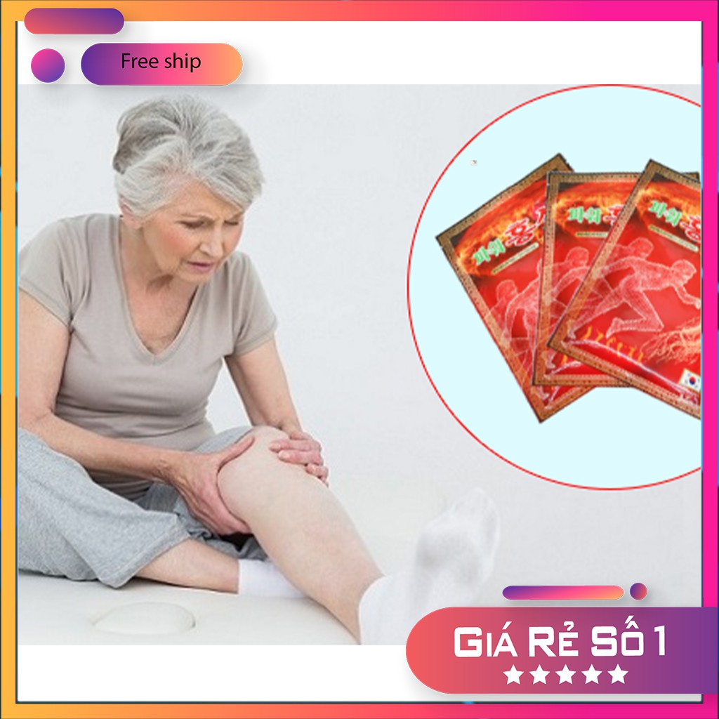 [ CHÍNH HÃNG] Cao dán sâm Power Red Ginseng túi đỏ 20 miếng Hàn Quốc