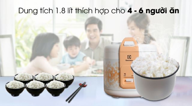 nồi cơm điện elextrolux 1,8 lít erc3105