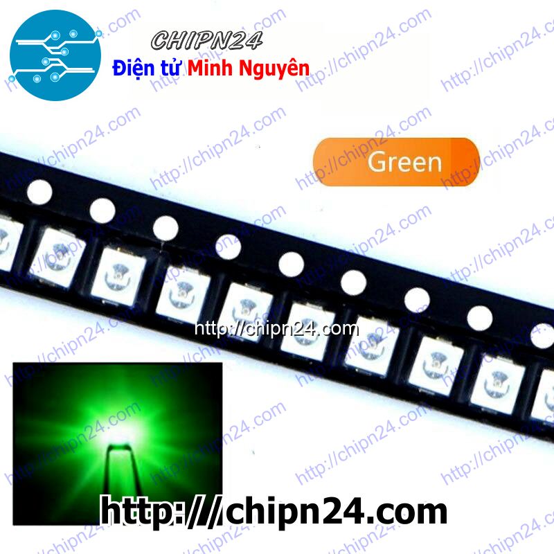 Led dán 3528 xanh lá