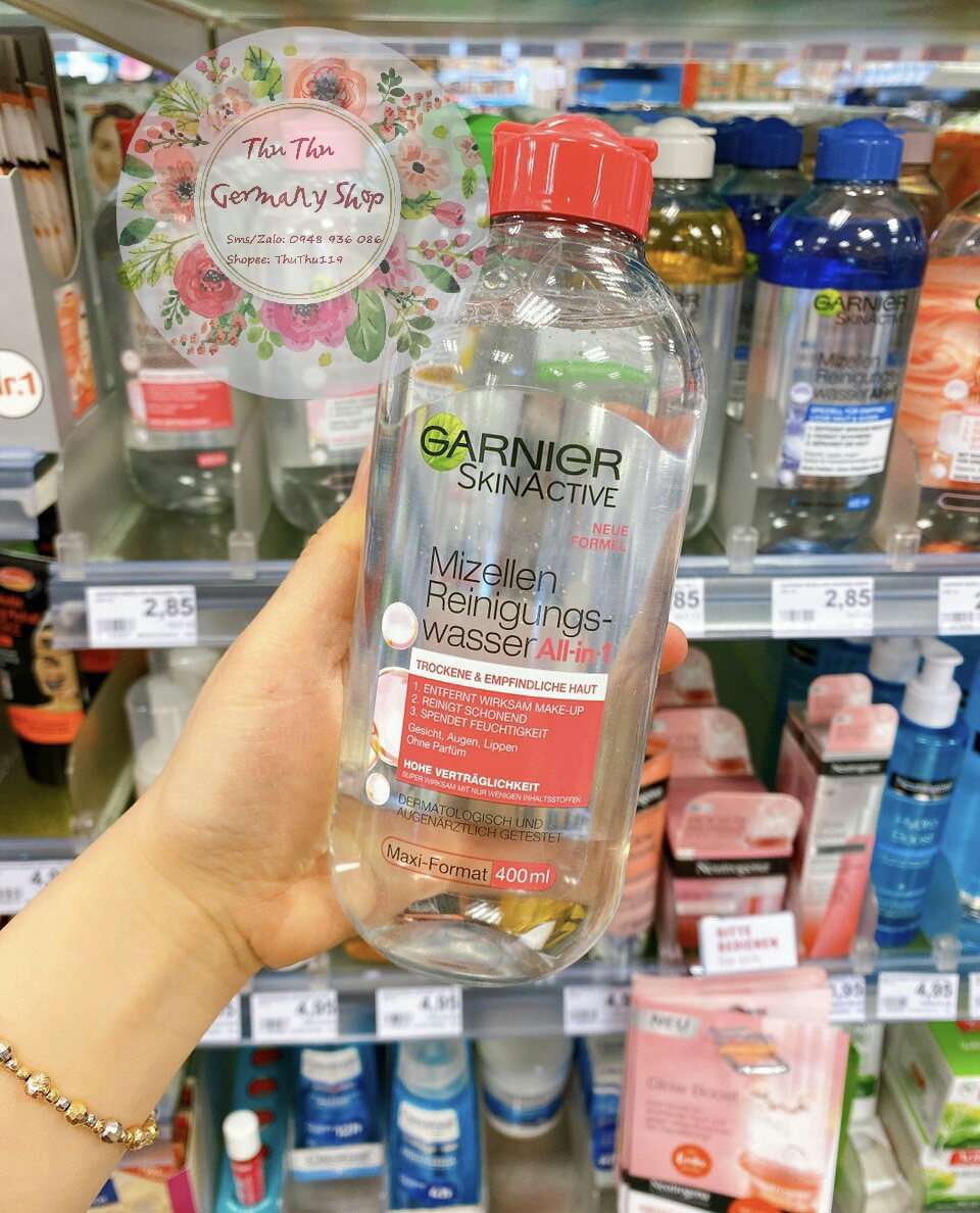 (Review) Nước tẩy trang Garnier 400ml Đức