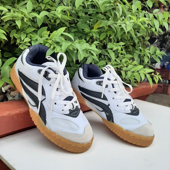 GIÀY CẦU LÔNG nam nữ bé trai bé gái 9 tuổi trở lên  da pu