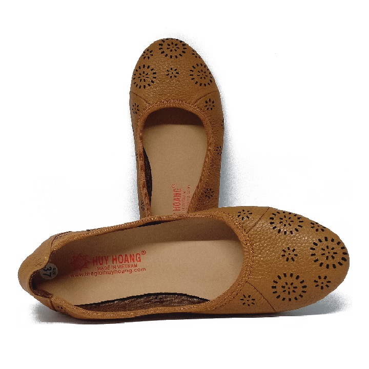 Giày nữ hoa văn da bò màu da, đen, nâu HK7950-51-52