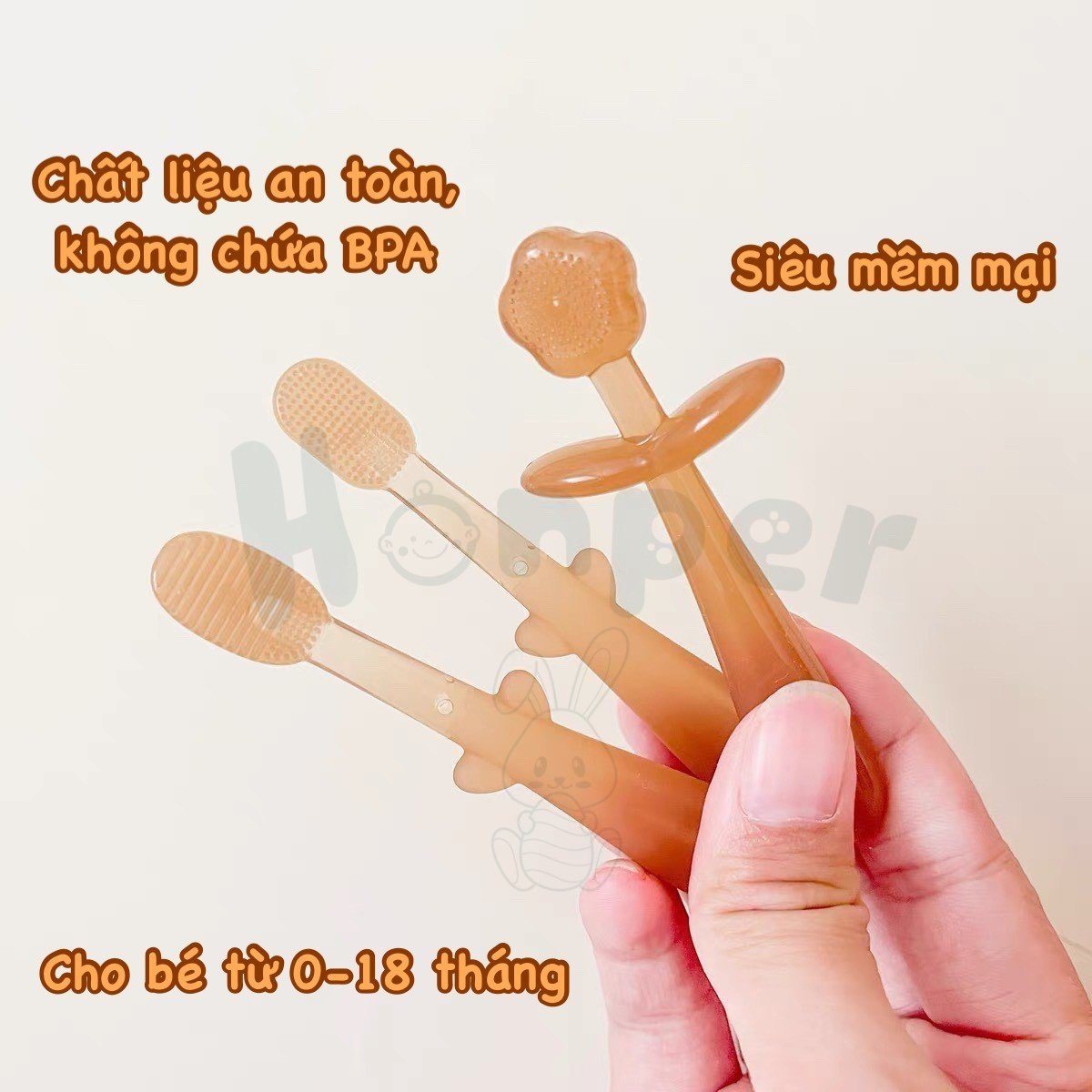 Bộ chăm sóc răng miệng cho bé Honper 3in1 - HP216