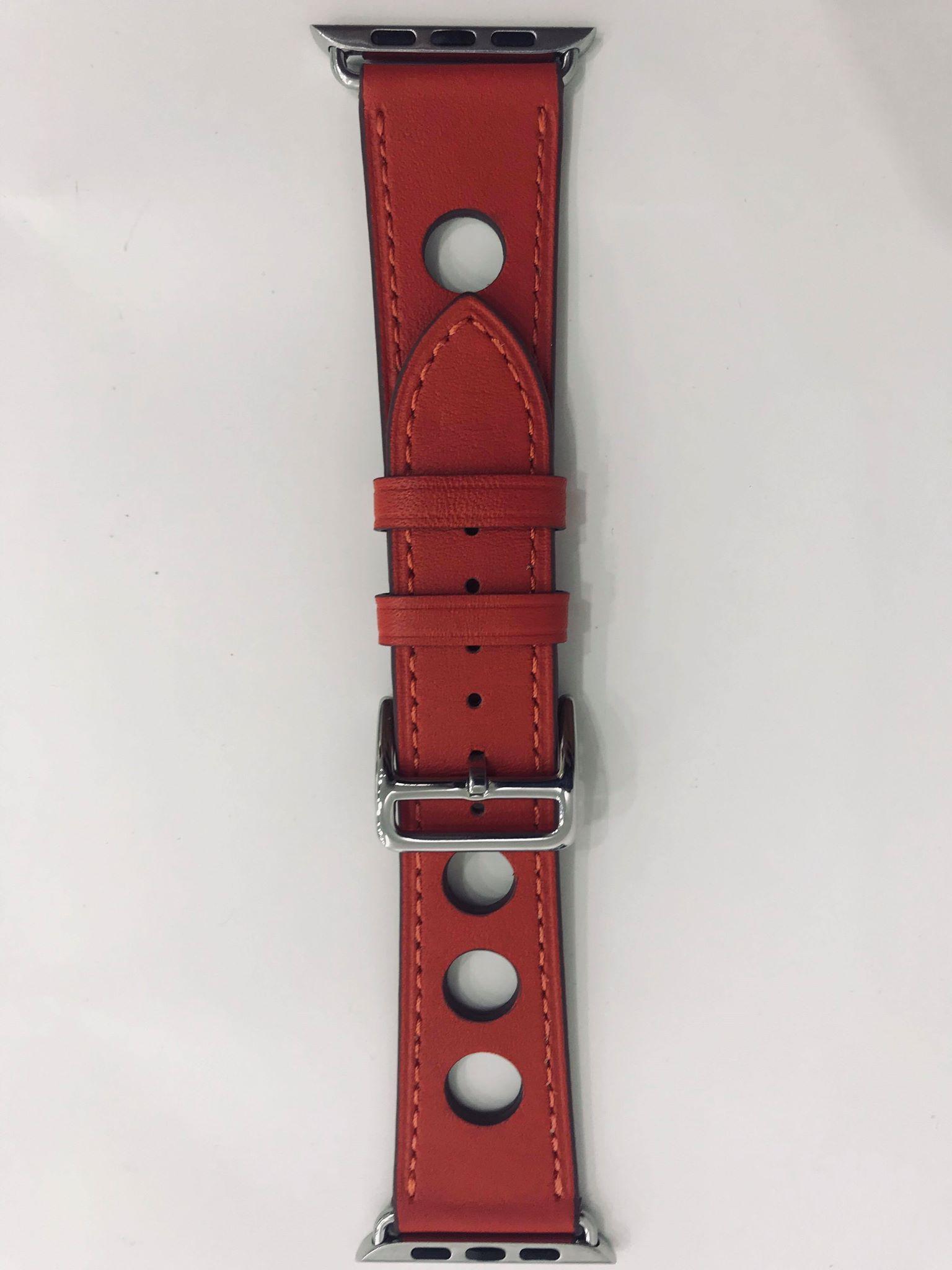 Dây đeo Apple Watch, dây da H.E.R.M.E.S tour rallye 42mm