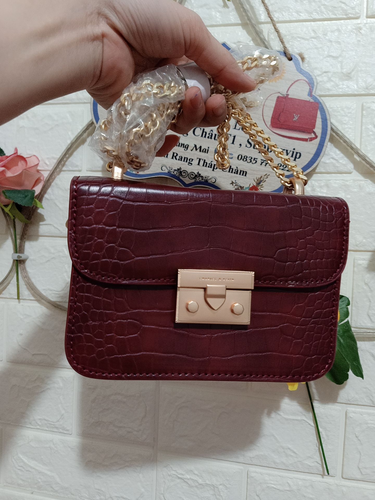 TÚI CNK VÂN RẮN SIZE 19 ĐẸP