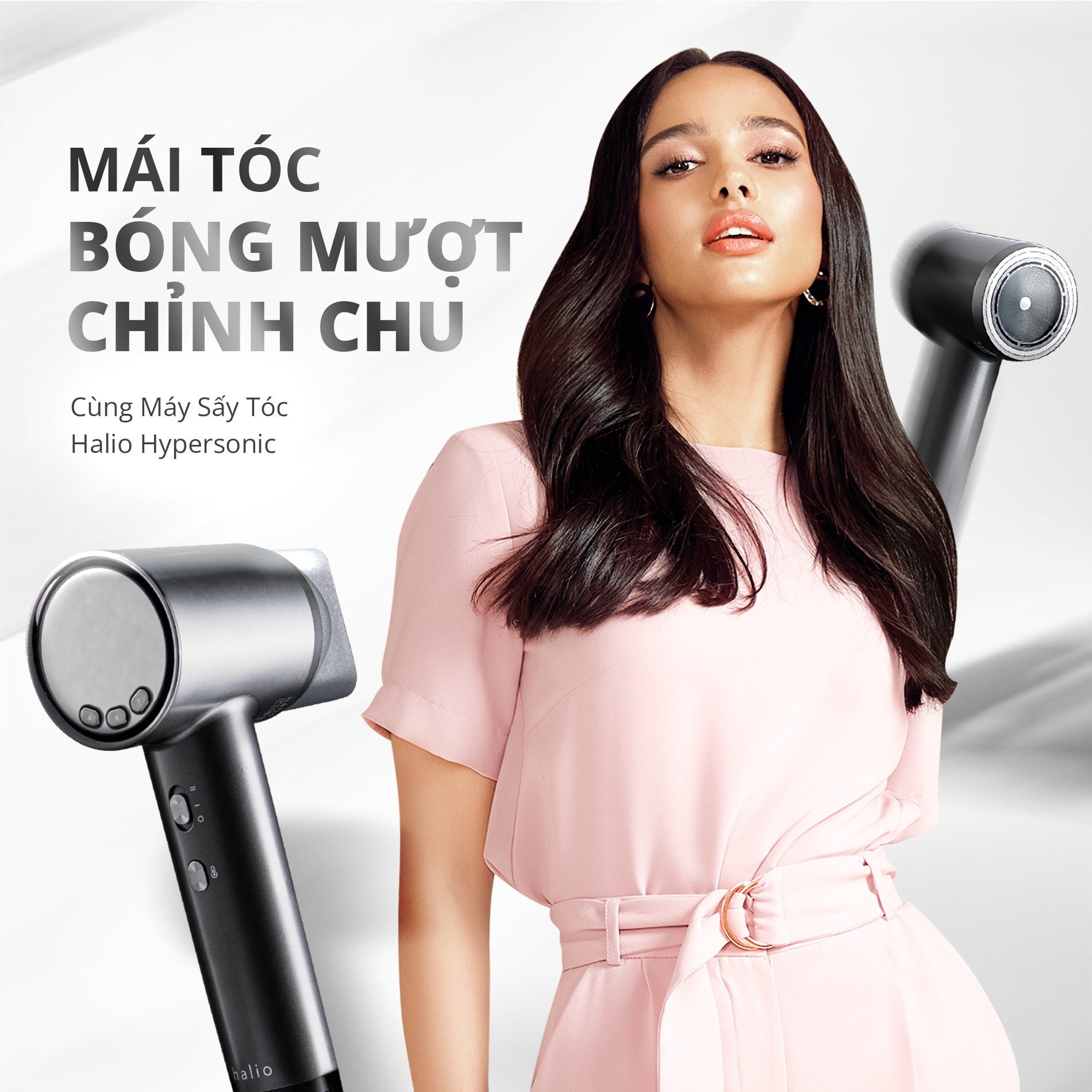 Halio Beauty Box - Tóc Khoẻ, Da Đẹp (Combo Máy Sấy Tóc Và Máy Đẩy Tinh Chất Nóng Lạnh)