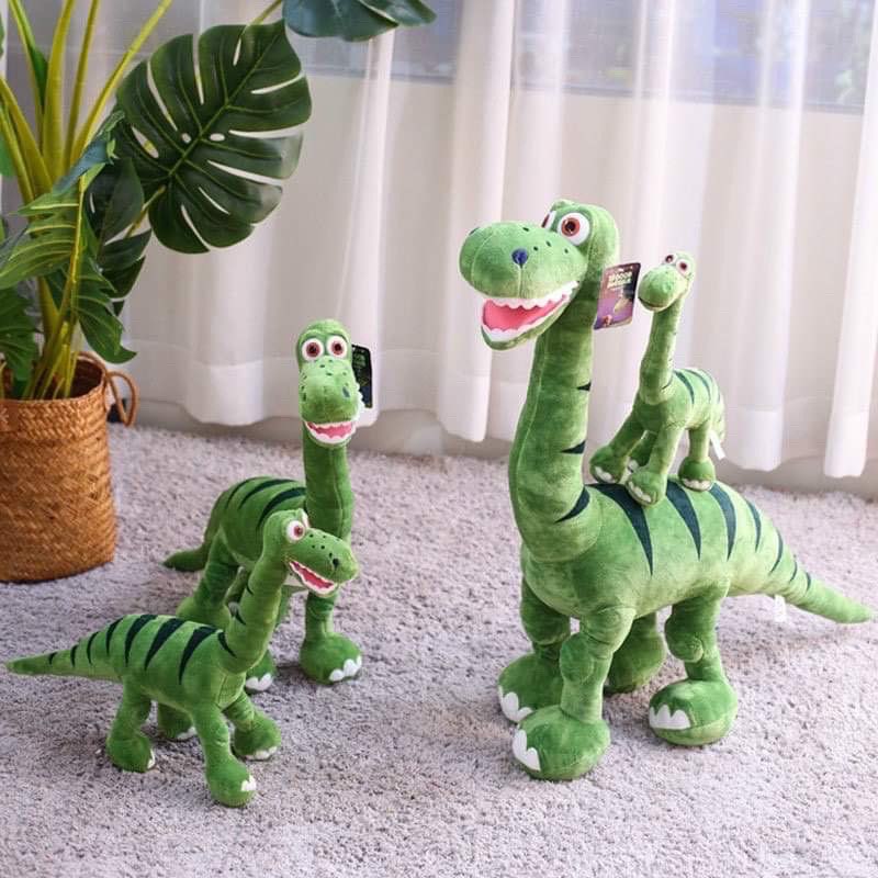 GẤU BÔNG KHỦNG LONG XANH ARLO CỔ DÀI ( 40cm-60cm )