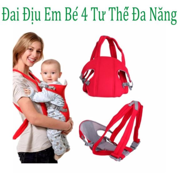 Địu bé thông minh với 4 tư thế.
