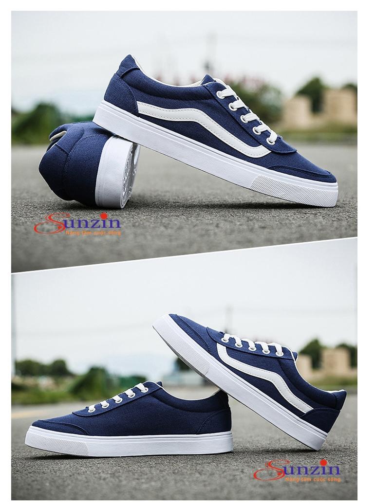 Giày thể thao nam SZ030, size từ 39-44 (Xanh phối trắng)