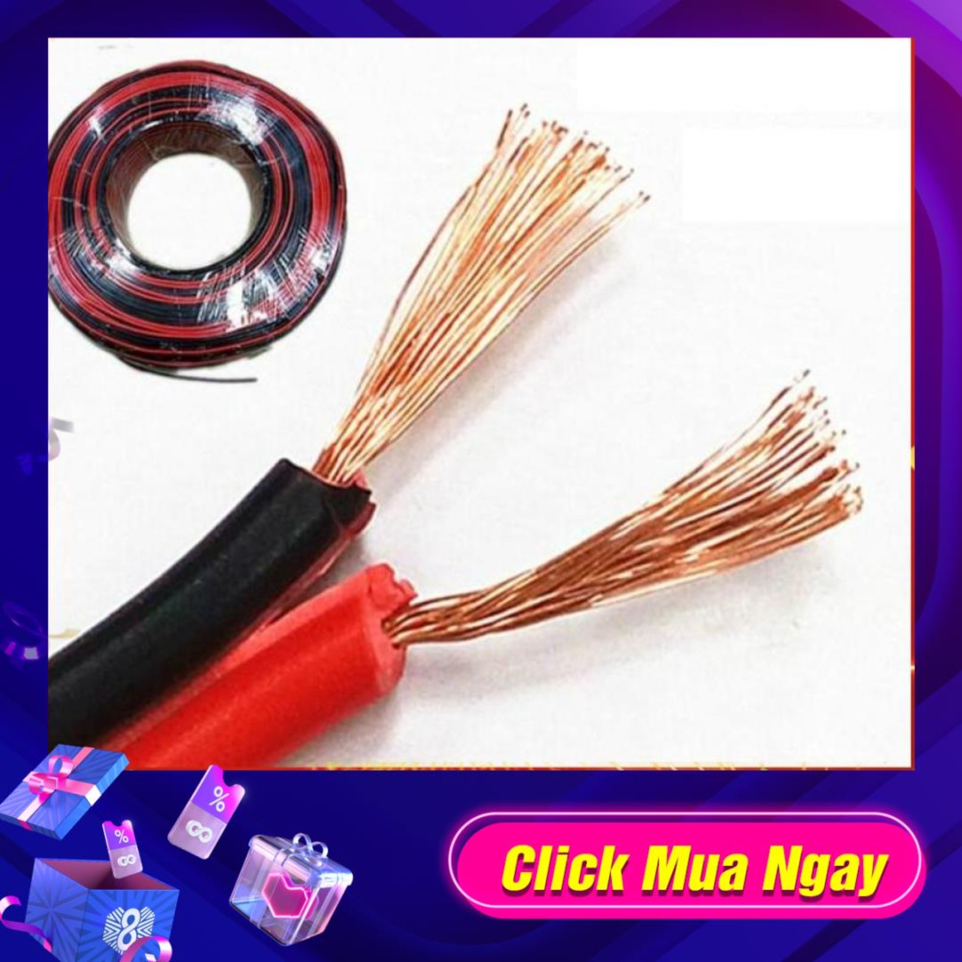 DÂY LOA DẪN TÍN HIỆU 10M/20M ĐỎ ĐEN