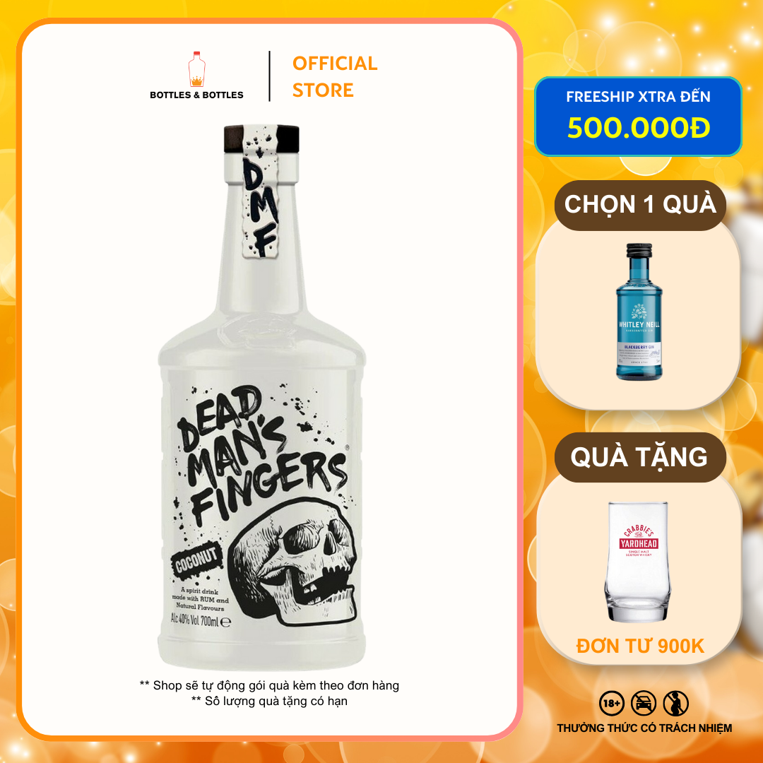 [Genuine] Dead Man's Fingers Coconut Rum - 700ml - 37.5%