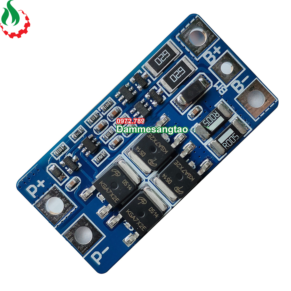 Mạch 2S 20A 7.4V (8.4V) bảo vệ pin Li-ion 3.7V