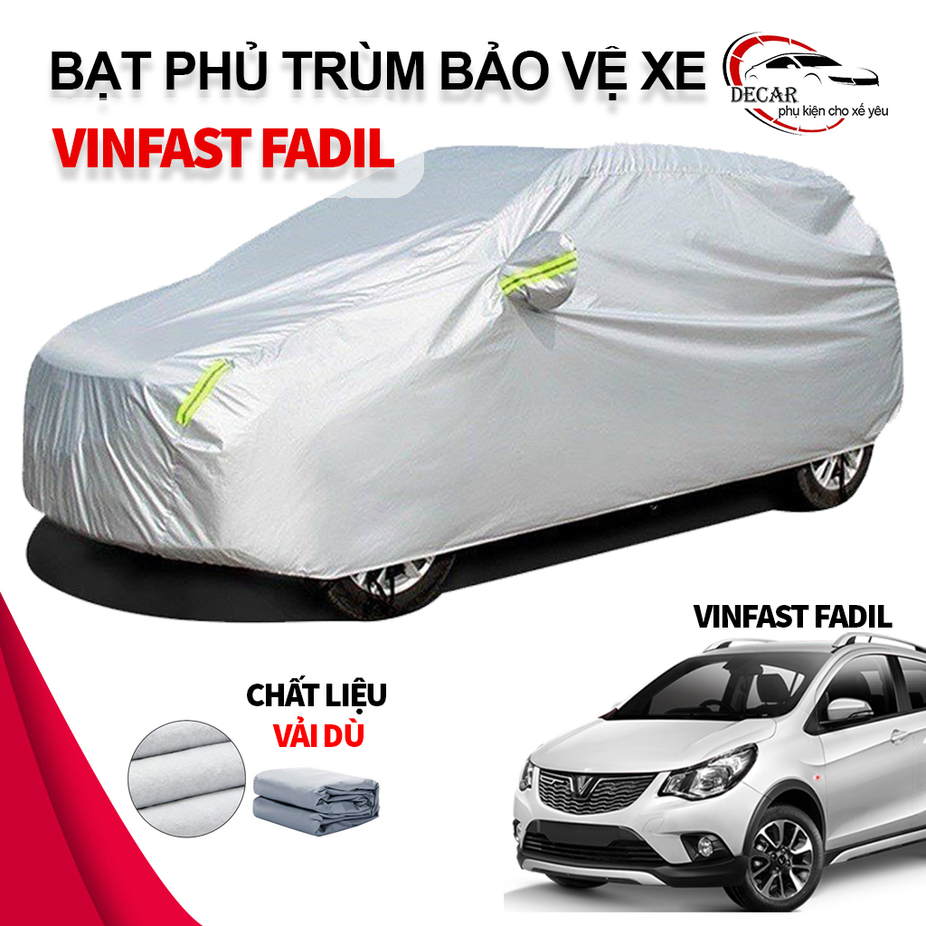 [Vinfast Fadil] tarpaulin coating car automobile vinfast Fadil material of umbrella cloth Oxford high-grade, boss car 5 spot Fadil, silver coating hooded cover sun protection, anti-rain for vehicle Oto car