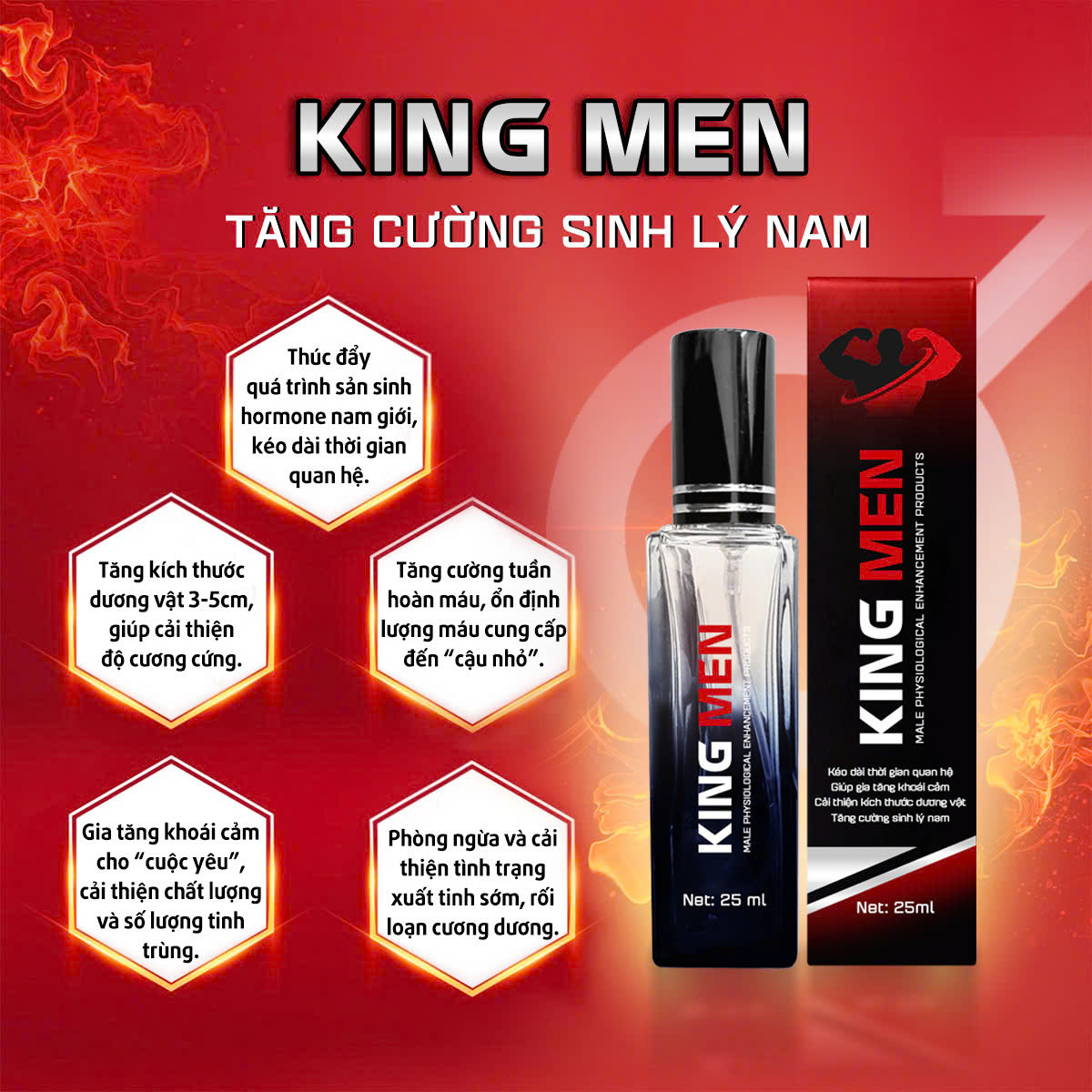 Chai Xịt King Men Khẳng Định Bản Lĩnh Phái Mạnh 20 ml