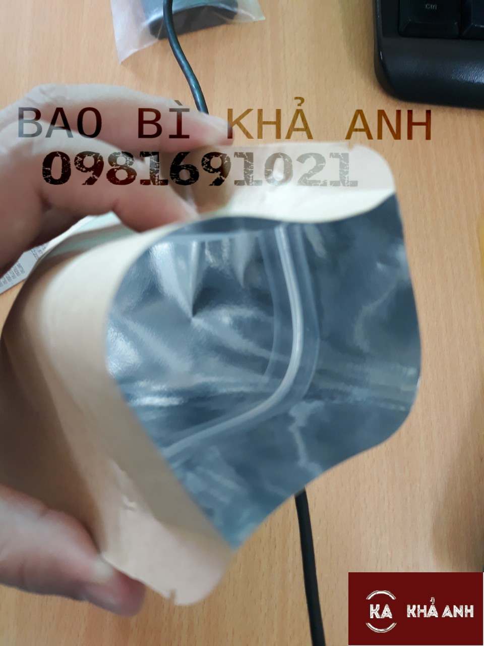 Túi Zip Giấy Kraft 2 mặt giấy đáy đứng ( Đựng các loại hạt khô)