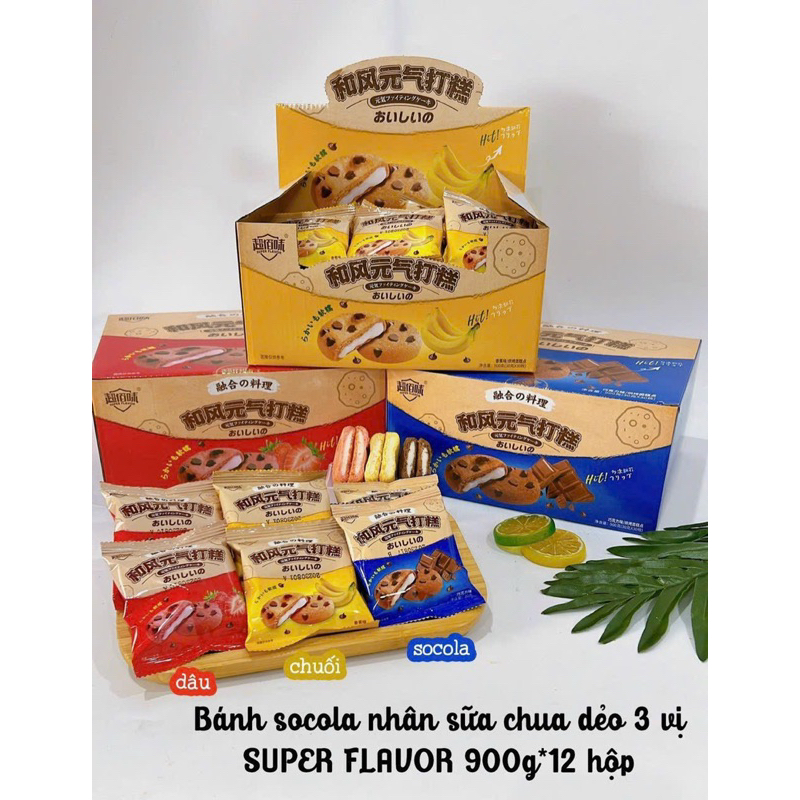 combo 3 bánh socola nhân sữa chua dẻo siêu ngon