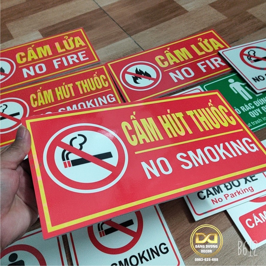 BIỂN BÁO CẤM - CẤM ĐỖ XE ..... CẤM XẢ RÁC, CẦM HÚT THUỐC