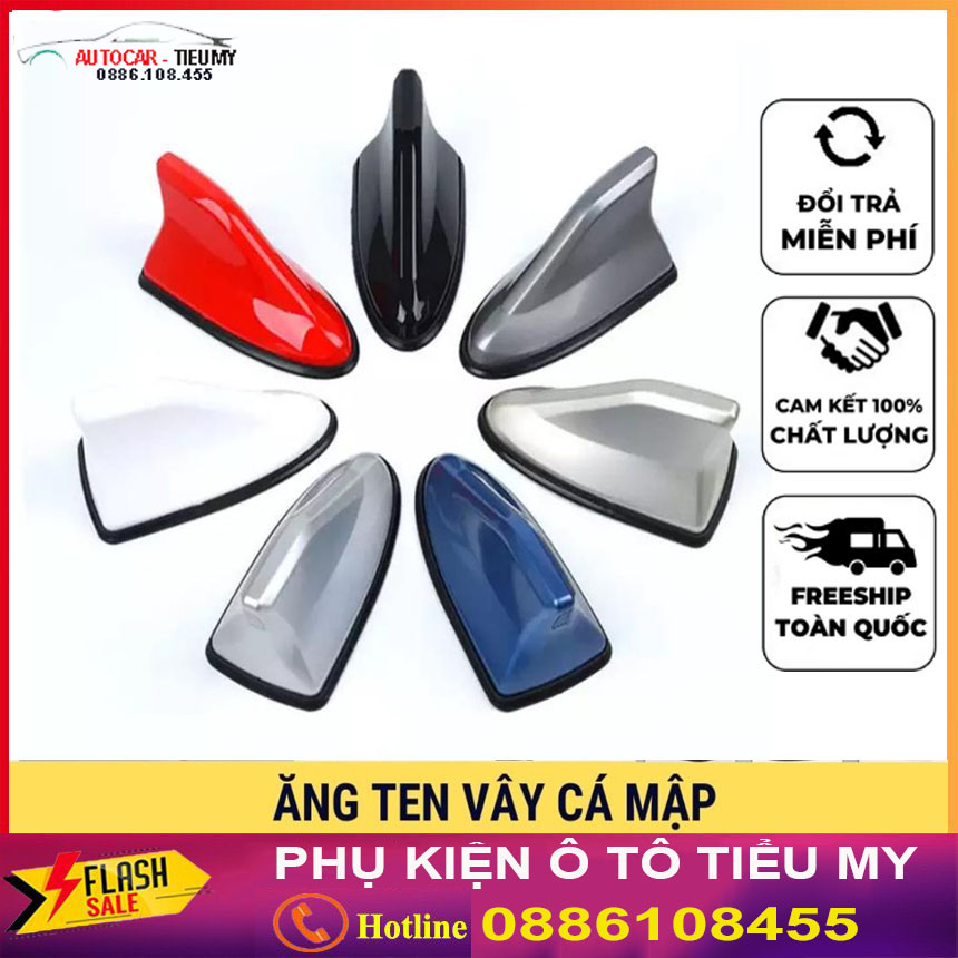 Anten vây cá mập trang trí cho ô tô có gioăng cao su chống nước hiệu quả, thu phát sóng Radio tốt