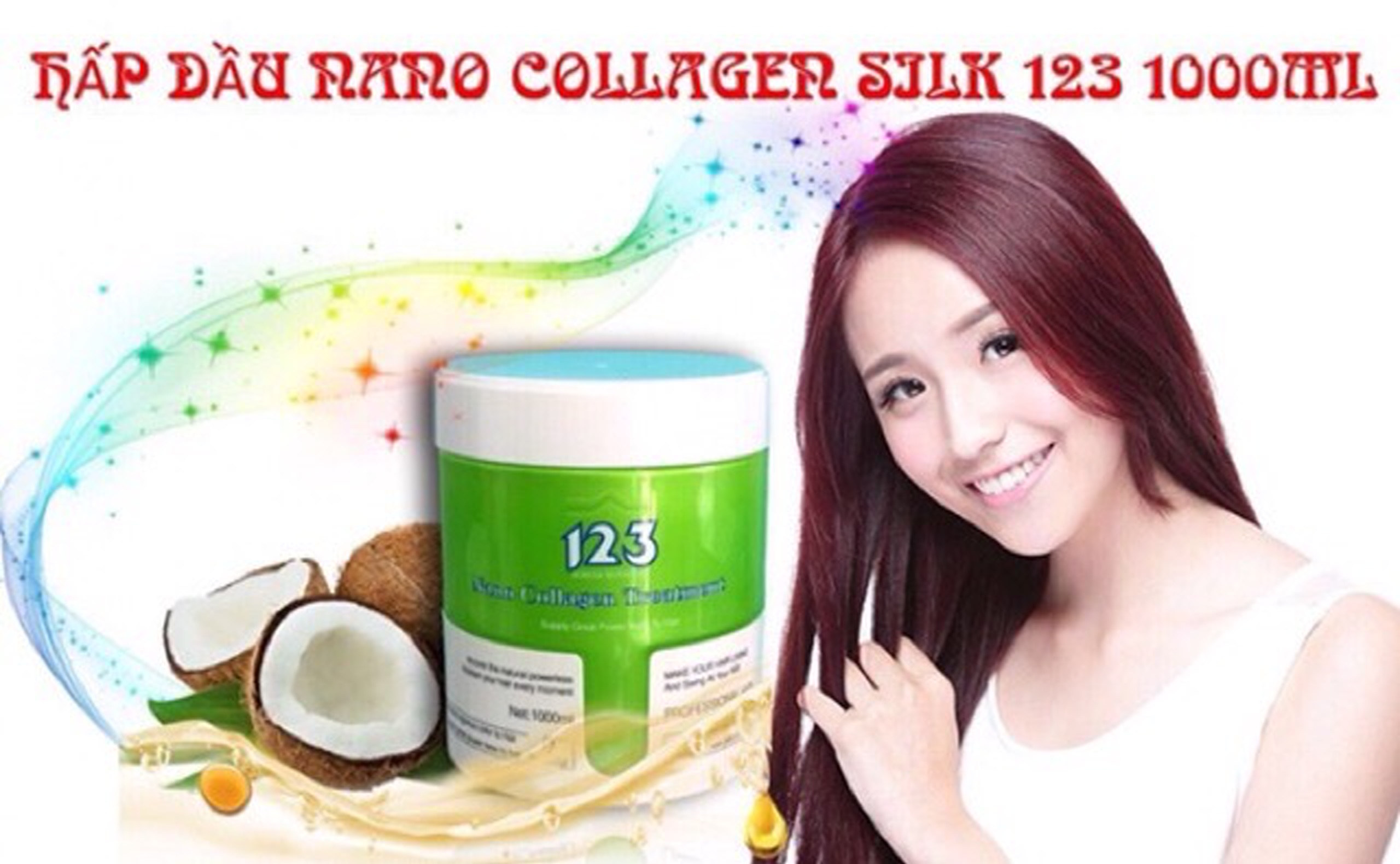 [HCM]Hấp dầu Nano Collagen Silk 123 1000ml