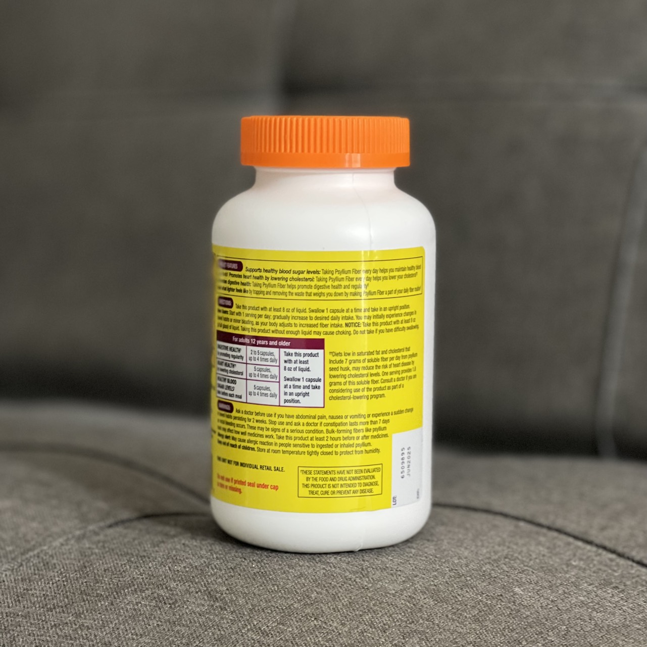 Kirkland Psyllium fiber capsules 360 viên